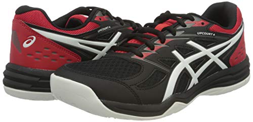 Asics Upcourt 4, Zapatillas de Voleibol Hombre, Black White, 46.5 EU