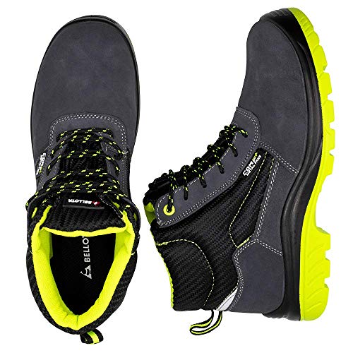 Bellota 7230941S1P Bota de seguridad, Negro, Verde, 41 EU