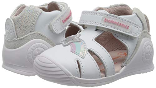 Biomecanics 202127, Sandalias Niñas, Blanco (Blanco (Sauvage)) B, 19 EU