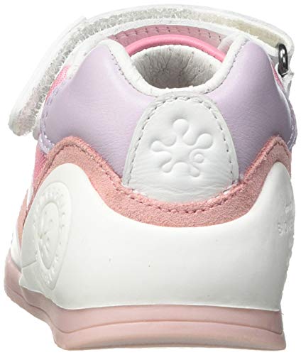 Biomecanics 212152-C, Zapatillas Niñas, Blanco Y Rosa (Rejilla), 19 EU