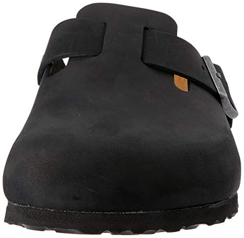 Birkenstock Boston - Sandalias bio, Negro, 44 EU