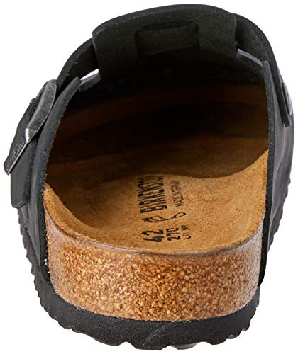 Birkenstock Boston - Sandalias bio, Negro, 44 EU