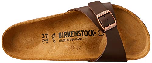 Birkenstock Madrid Birko Flor, Zuecos Hombre, Marrón (Brun Foncé), 43 EU