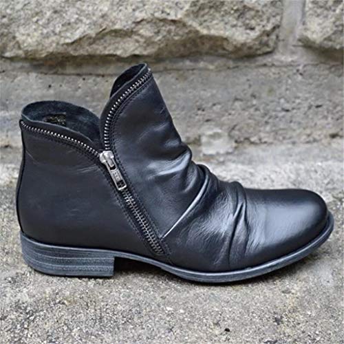 Botas de Combate Mujer Botas Mujer Invierno Forradas Cálidas Botines Ante Plataforma Zapatos Nieve Cómodos Casual