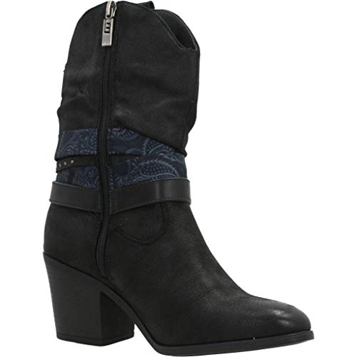 Botas Mujer MTNG | Botas New Palas 50275 | MTNG Mujer | Botas Casual | Cierre con Cremallera | 47284 | Negro | 37