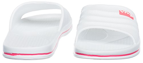 Brandsseller Chanclas de baño para mujer, unisex, con rayas laterales en la suela, color Blanco, talla 36 EU