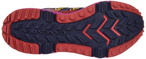 Brooks Cascadia 12, Zapatillas de Running para Asfalto Mujer, Multicolor (Poppyred/Peacoat/batonrouge), 36.5 EU