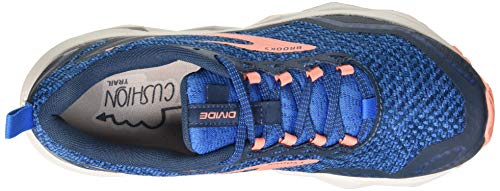 Brooks Divide, Zapatillas para Correr Mujer, Azul/Flor del Desierto/Gris, 42 EU