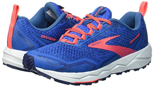 Brooks Divide, Zapatillas para Correr Mujer, Blue Sapphire/Blue/Coral, 36 EU