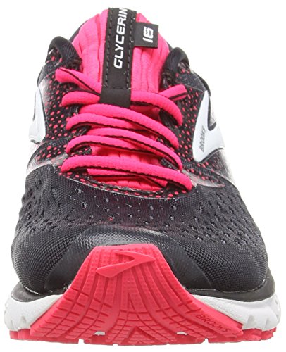 Brooks Glycerin 16, Zapatillas de Running Mujer, Multicolor (Black/Pink/Grey 070), 38 EU