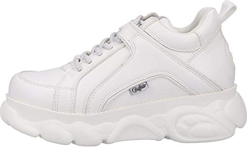 Buffalo Corin, Zapatillas Altas Mujer, Blanco (White 000), 40 EU