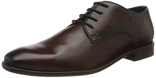 bugatti 312961014100, Zapatos de Cordones Derby Hombre, Marrón, 42 EU