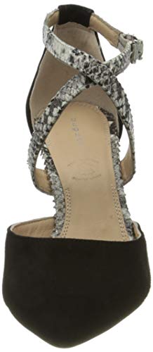 bugatti 411901703438, Zapatos de tacón. Mujer, Negro Animal Print 1082, 38 EU