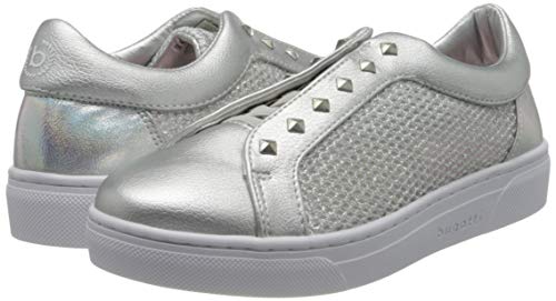 bugatti 431877605069, Zapatillas Mujer, Plata Metalizada 1390, 38 EU