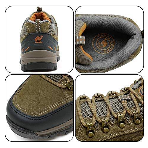 CAMEL CROWN Zapatillas de Senderismo para Hombre Antideslizantes Botas para Caminar Escalar Trekking