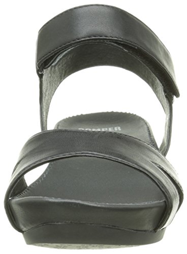 Camper - Micro, Sandalias con Cuña Mujer, Negro (Black 005), 38 EU