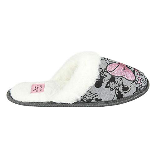 Cerdá 2300004613, Pantuflas Mujer, Gris, 36/37 EU