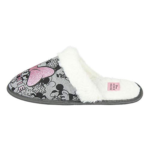 Cerdá 2300004613, Pantuflas Mujer, Gris, 36/37 EU