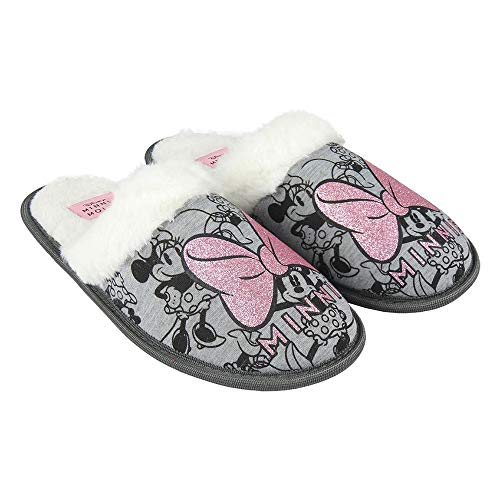 Cerdá 2300004613, Pantuflas Mujer, Gris, 36/37 EU