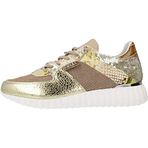 CETTI - Zapatillas Sport Casual - Cuero para: Mujer Color: Snake Platino-Natural Talla: 38