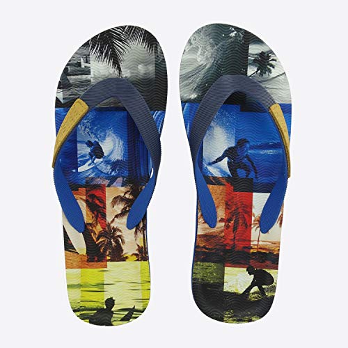 Chanclas de Playa BRASILERAS®,Gin Surf Suela Antideslizante del 39 al 46. Hombre para Interior/Exterior. Zapatos de Piscina