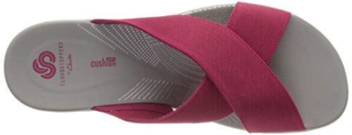 Clarks Arla Elin, Sandalias de Talón Abierto Mujer, Rosa (Rose-), 39.5 EU