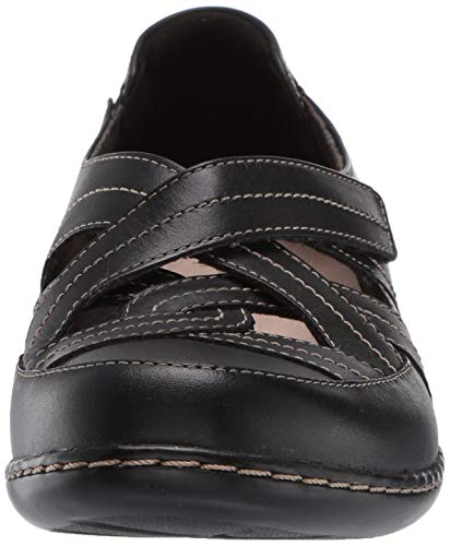 Clarks Ashland Rosa, Zapatillas Deportivas. para Mujer, Piel Negra, 38.5 EU