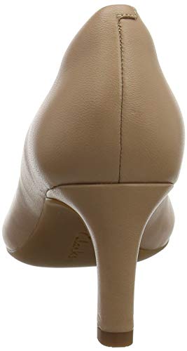 Clarks Calla Rose Zapatos de Tacón Mujer, Beige (Praline Leather), 37 EU