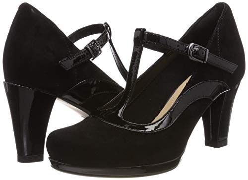 Clarks Chorus Pitch, Zapatos de Tacón para Mujer, Negro (Black Combi), 40 EU