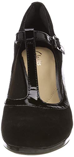 Clarks Chorus Pitch, Zapatos de Tacón para Mujer, Negro (Black Combi), 40 EU