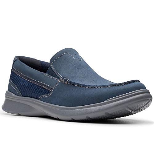 Clarks Cotrell Easy, Mocasines para Hombre, Azul (Navy Combi Navy Combi), 42 EU