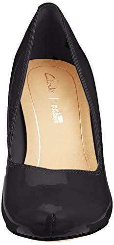 Clarks Dalia Rose, Zapatos de Tacón Mujer, Negro (Black Patent), 38 EU