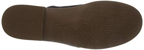 Clarks Declan Ivy, Sandalias Punta Cerrada Mujer, Negro (Black Nubuck Black Nubuck), 39 EU