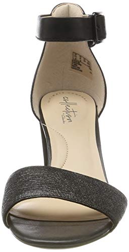 Clarks Deva Mae, Zapatos de tacón. para Mujer, Negro Combi Black Combi Black, 36 EU