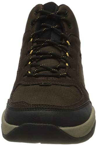 Clarks Ervin Mid, Bota a la Altura de la Pantorrilla Hombre, Marrón (Brown), 40 EU