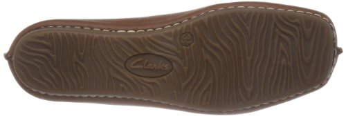 Clarks Freckle Ice, Bailarinas para Mujer, Marrón (Dark TanLea), 39.5