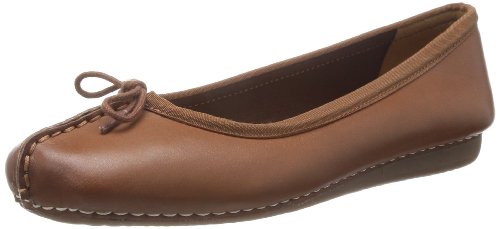 Clarks Freckle Ice, Bailarinas para Mujer, Marrón (Dark TanLea), 39.5