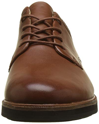 Clarks Frida, Zapatos de Cordones Derby Mujer, Marrón (Dark TanLea), 38 EU