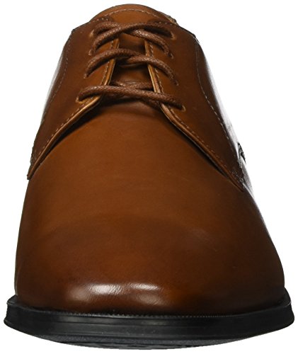 Clarks Gilman Lace, Zapatos de Cordones Derby Hombre, Marrón (Dark Tan Leather), 42.5 EU