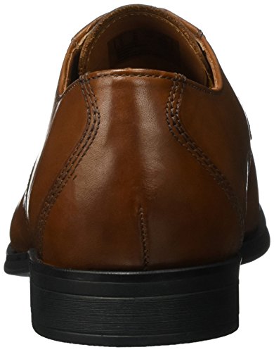 Clarks Gilman Lace, Zapatos de Cordones Derby Hombre, Marrón (Dark Tan Leather), 42.5 EU