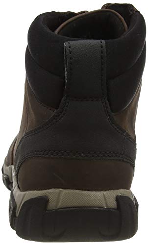 Clarks Grove Hi II, Bota a la Altura de la Pantorrilla Hombre, Cuero Marrón, 45 EU