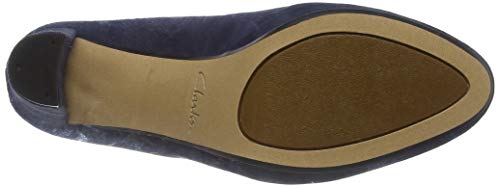 Clarks Kendra Sienna, Zapatos de Vestir par Uniforme Mujer, Azul (Blue Marine), 41 EU