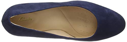 Clarks Kendra Sienna, Zapatos de Vestir par Uniforme Mujer, Azul (Blue Marine), 41 EU