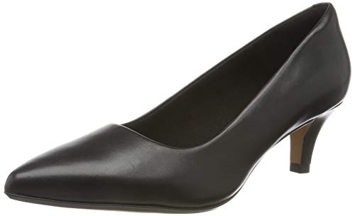 Clarks Linvale Jerica, Zapatos de Tacón para Mujer, Negro (Black Leather), 41.5 EU