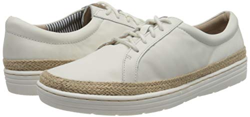 Clarks Marie Mist, Zapatos de Cordones Derby Mujer, Color Blanco, 38 EU