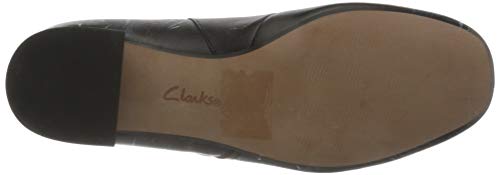 Clarks Marilyn Beth, Botas Cortas al Tobillo Mujer, Cuero Negro, 38 EU