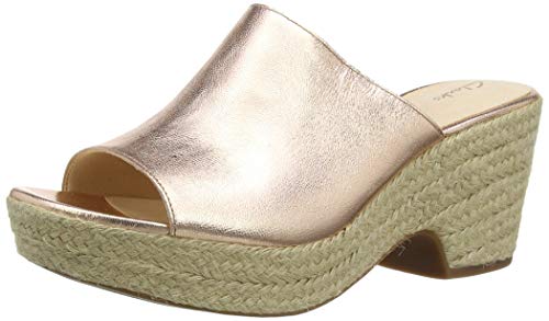 Clarks Maritsa Mule, Sandalias Punta Cerrada Mujer, Dorado (Rose Gold Rose Gold), 39 EU