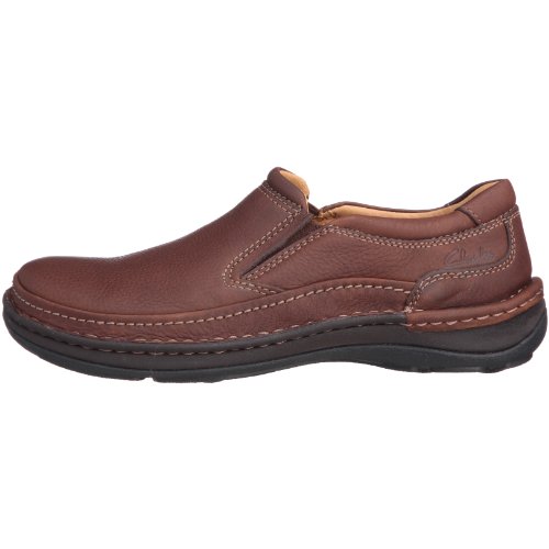 Clarks Nature Easy, Mocasín Hombre, Cuero Caoba, 42.5 EU