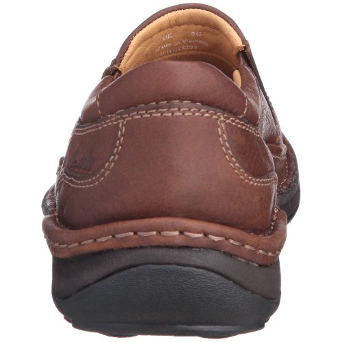 Clarks Nature Easy, Mocasín Hombre, Cuero Caoba, 42.5 EU