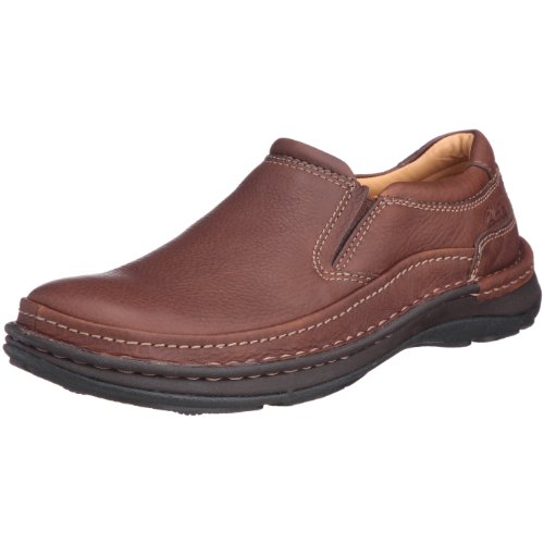 Clarks Nature Easy, Mocasín Hombre, Cuero Caoba, 42.5 EU